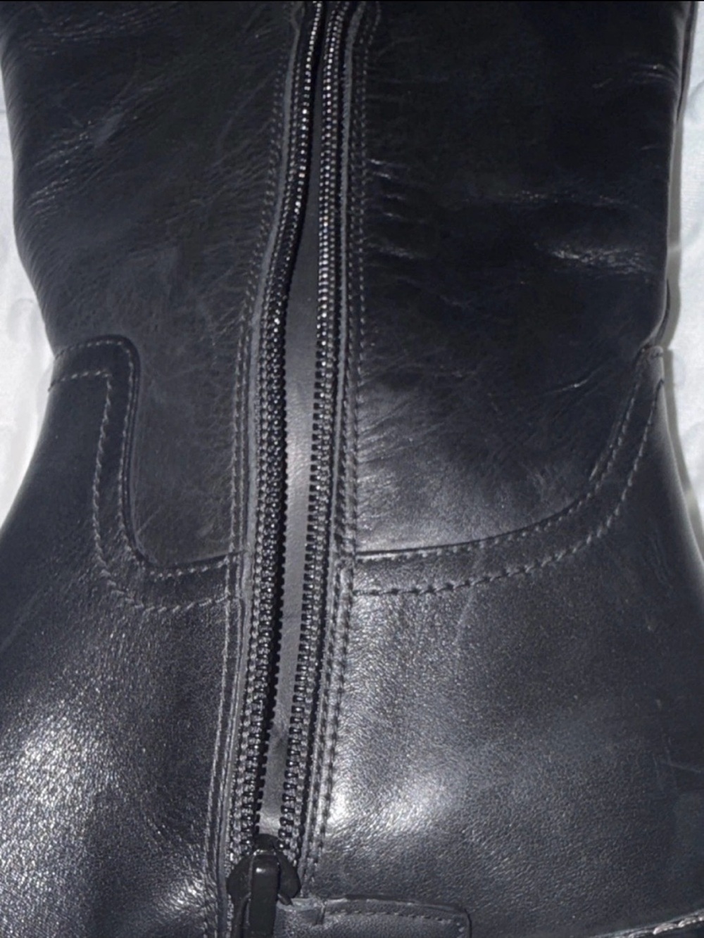 Cole Haan Black Leather Riding Boots Sz 7 - Picture 5 of 5